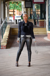 Black Vegan Skinny Leg Pants