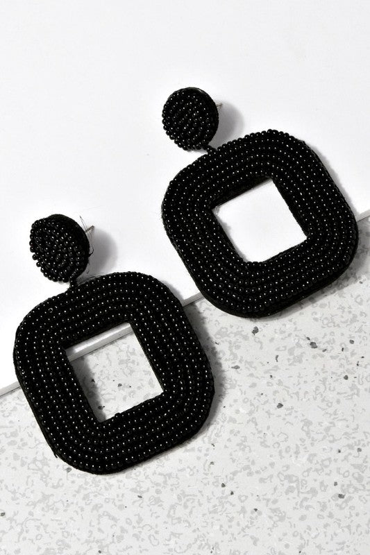 SquareBiz Beaded Earrings