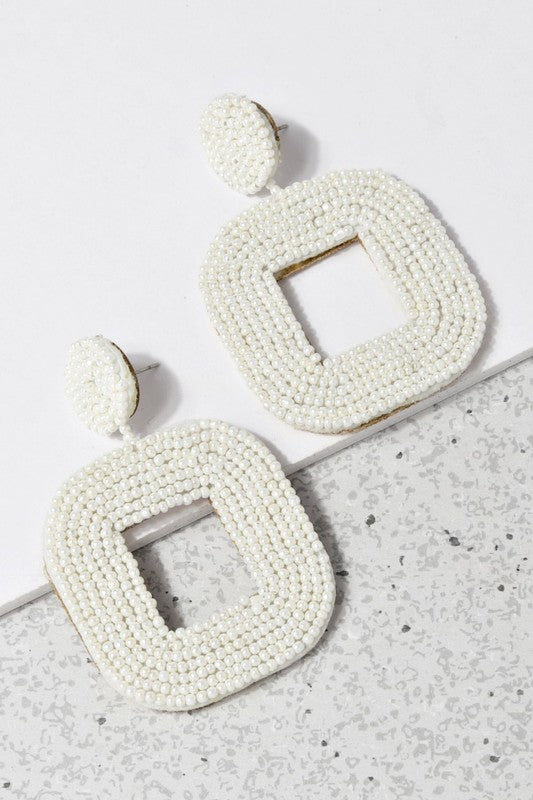 SquareBiz Beaded Earrings
