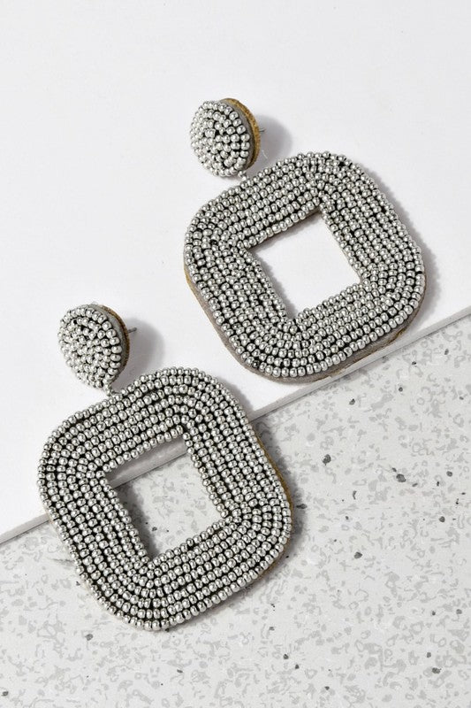 SquareBiz Beaded Earrings