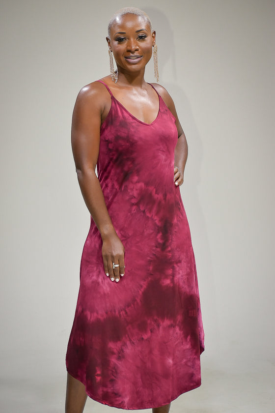 Foxyy  Dress- Burgundy