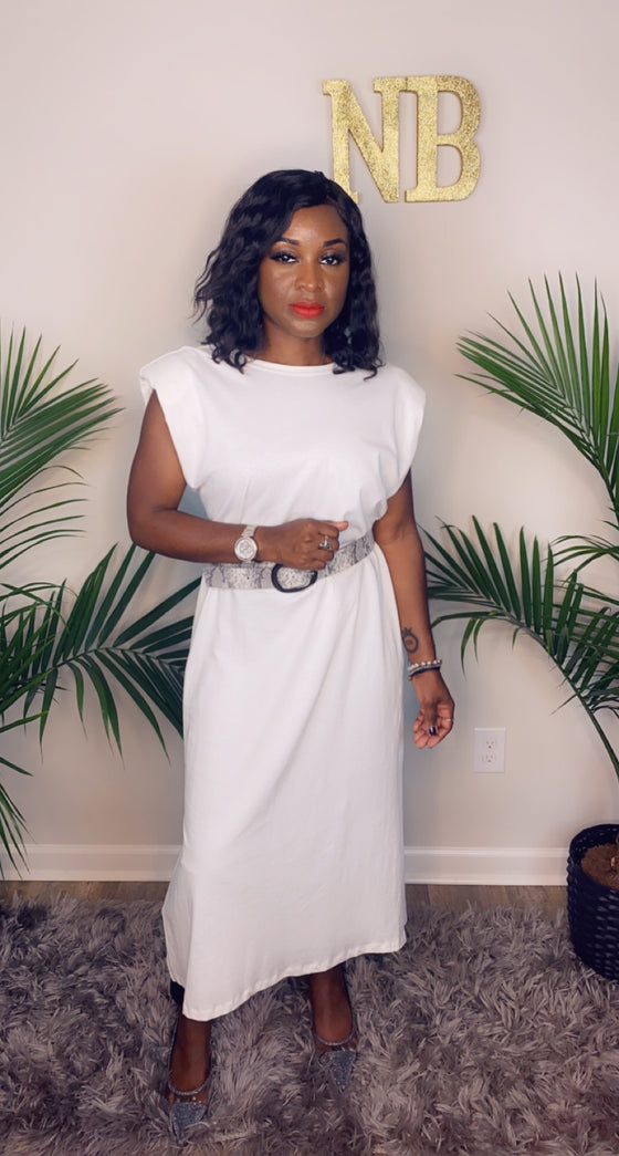 L.A. Nights Dress- White