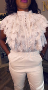 Ruffles All Over Me-White