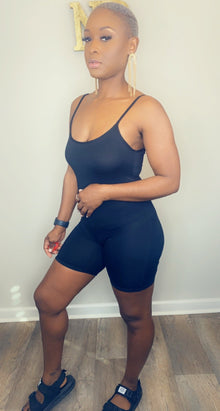  Chill Vibes- Basic Romper Black