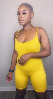  Chill Vibes-Basic Romper Mustard