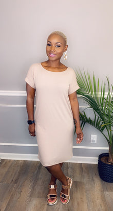  Amber T-Shirt Dress-Mocha