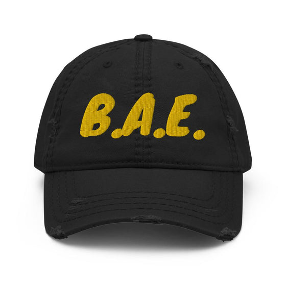 Distressed Dad Hat-B.A.E.