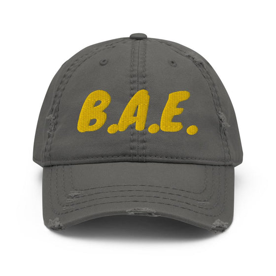 Distressed Dad Hat-B.A.E.
