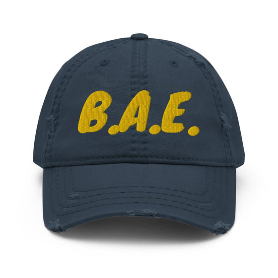 Distressed Dad Hat-B.A.E.